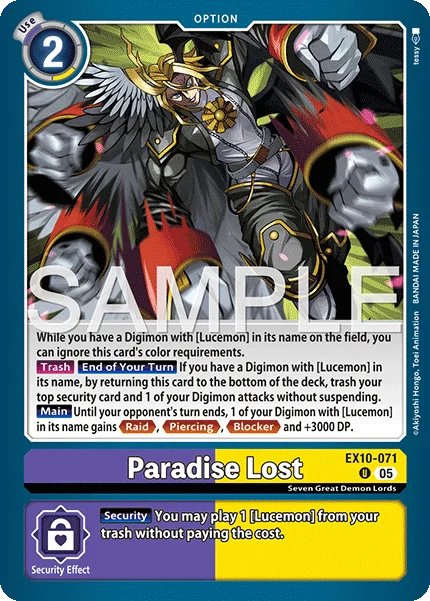 Paradise Lost 「EX10-071」「EN」