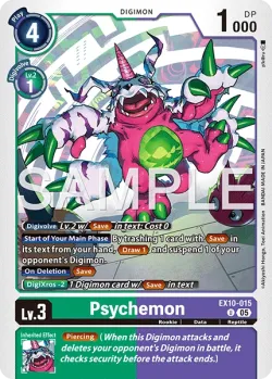 Psychemon — EX-10: EXTRA BOOSTER SINISTER ORDER #EX10-015 · Digimon