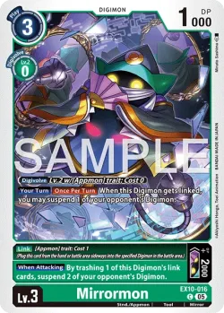 Mirrormon — EX-10: EXTRA BOOSTER SINISTER ORDER #EX10-016 · Digimon