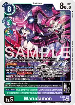 Warudamon — EX-10: EXTRA BOOSTER SINISTER ORDER #EX10-019 · Digimon
