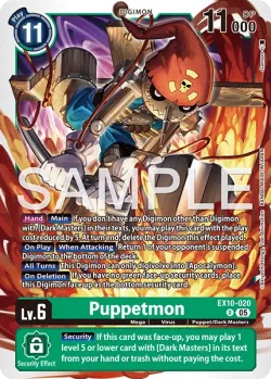 Puppetmon — EX-10: EXTRA BOOSTER SINISTER ORDER #EX10-020 · Digimon