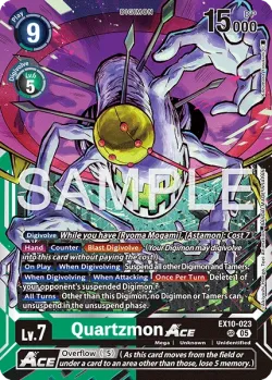 Quartzmon — EX-10: EXTRA BOOSTER SINISTER ORDER #EX10-023 · Digimon