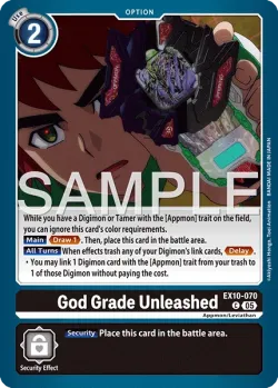 God Grade Unleashed 「EX10-070」「EN」