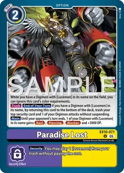 Paradise Lost 「EX10-071」「EN」