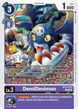 DemiDevimon 「BT15-070」「EN」