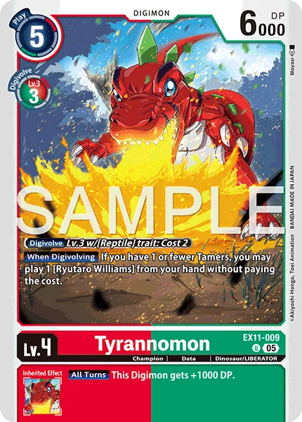 Tyrannomon 「EX11-009」「EN」
