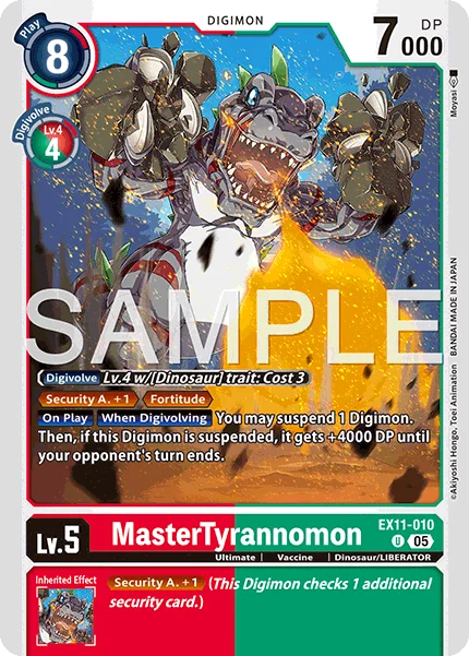 MasterTyrannomon 「EX11-010」「EN」