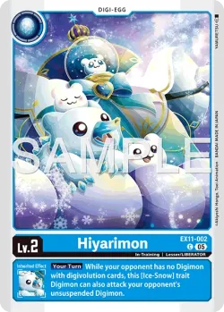 Hiyarimon — EX-11: EXTRA BOOSTER DAWN OF LIBERATOR #EX11-002 · Digimon