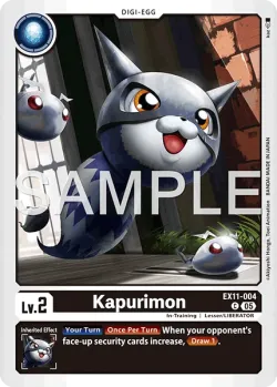 Kapurimon — EX-11: EXTRA BOOSTER DAWN OF LIBERATOR #EX11-004 · Digimon