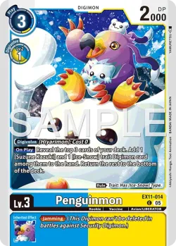 Penguinmon — EX-11: EXTRA BOOSTER DAWN OF LIBERATOR #EX11-014 · Digimon