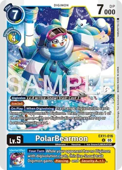 PolarBearmon — EX-11: EXTRA BOOSTER DAWN OF LIBERATOR #EX11-016 · Digimon