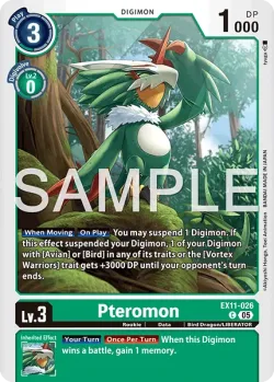 Pteromon — EX-11: EXTRA BOOSTER DAWN OF LIBERATOR #EX11-026 · Digimon