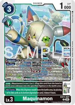 Maquinamon — EX-11: EXTRA BOOSTER DAWN OF LIBERATOR #EX11-027 · Digimon