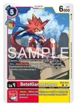 BetelGammamon — EX-12: EXTRA BOOSTER DIGITAL WORLD SHAMBALA #EX12-013 · Digimon