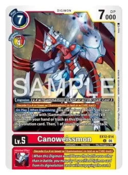 Canoweissmon — EX-12: EXTRA BOOSTER DIGITAL WORLD SHAMBALA #EX12-014 · Digimon