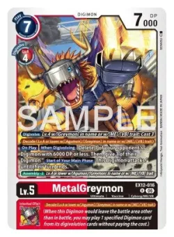 MetalGreymon — EX-12: EXTRA BOOSTER DIGITAL WORLD SHAMBALA #EX12-016 · Digimon