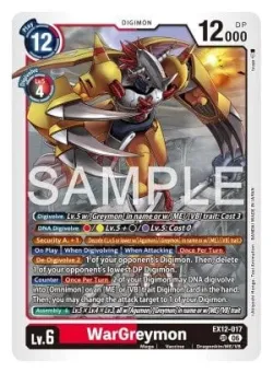 WarGreymon — EX-12: EXTRA BOOSTER DIGITAL WORLD SHAMBALA #EX12-017 · Digimon