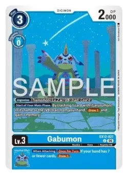 Gabumon — EX-12: EXTRA BOOSTER DIGITAL WORLD SHAMBALA #EX12-021 · Digimon