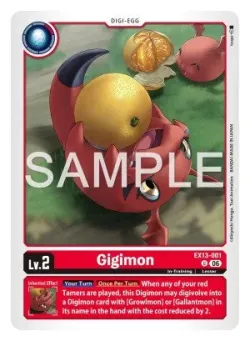 Gigimon — EX-13: EXTRA BOOSTER CHIVALROUS XIII #EX13-001 · Digimon