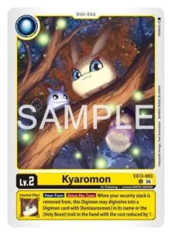 Kyaromon — EX-13: EXTRA BOOSTER CHIVALROUS XIII #EX13-003 · Digimon