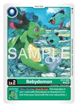 Bebydomon — EX-13: EXTRA BOOSTER CHIVALROUS XIII #EX13-005 · Digimon