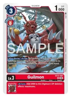 Guilmon — Box Promotion Pack: CHIVALROUS XIII #EX13-007 · Digimon