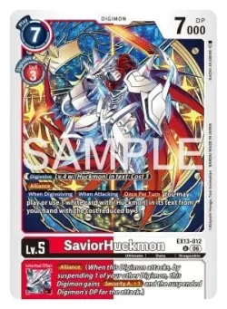 SaviorHuckmon — EX-13: EXTRA BOOSTER CHIVALROUS XIII #EX13-012 · Digimon