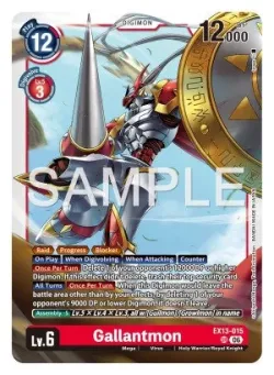 Gallantmon — EX-13: EXTRA BOOSTER CHIVALROUS XIII #EX13-015 · Digimon