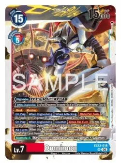 Omnimon — EX-13: EXTRA BOOSTER CHIVALROUS XIII #EX13-016 · Digimon