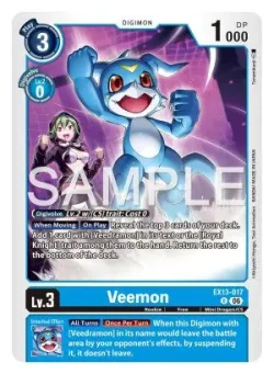 Veemon — Box Promotion Pack: CHIVALROUS XIII #EX13-017 · Digimon