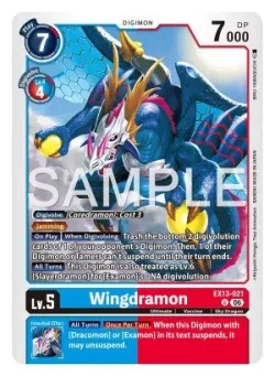 Wingdramon — EX-13: EXTRA BOOSTER CHIVALROUS XIII #EX13-021 · Digimon