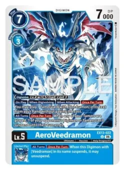 AeroVeedramon — EX-13: EXTRA BOOSTER CHIVALROUS XIII #EX13-022 · Digimon