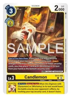 Candlemon — EX-13: EXTRA BOOSTER CHIVALROUS XIII #EX13-025 · Digimon