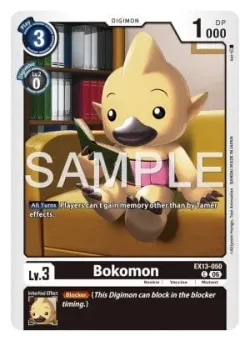 Bokomon — EX-13: EXTRA BOOSTER CHIVALROUS XIII #EX13-050 · Digimon