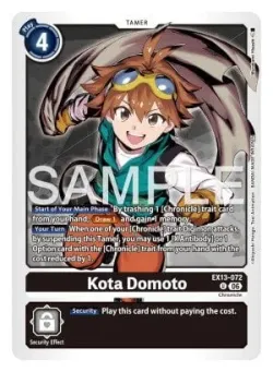 Kota Domoto — EX-13: EXTRA BOOSTER CHIVALROUS XIII #EX13-072 · Digimon