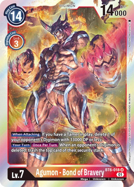 Agumon - Bond of Bravery 「BT6-018」「EN」
