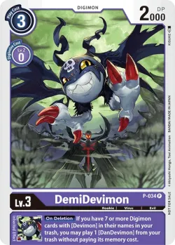 DemiDevimon — Great Legend Power Up Pack #P-034 · Digimon