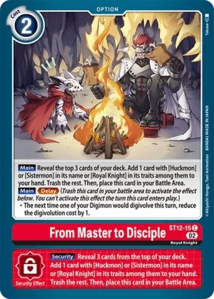 From Master to Disciple 「ST12-15」「EN」