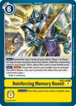 Reinforcing Memory Boost! 「BT6-100」「EN」