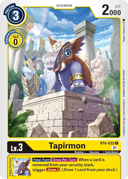 Tapirmon 「BT6-032」「EN」