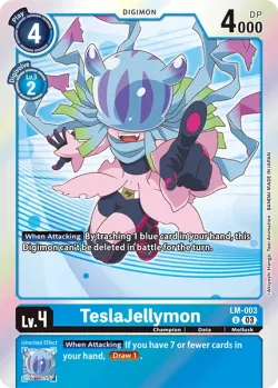 TeslaJellymon — Pre-Release Pack: Exceed Apocalypse #LM-003 · Digimon