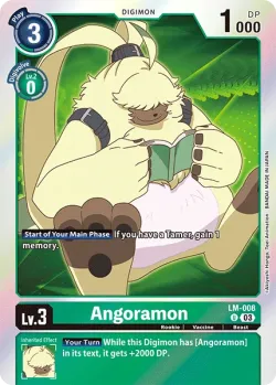 Angoramon — Pre-Release Pack: Exceed Apocalypse #LM-008 · Digimon
