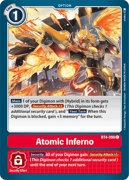 Atomic Inferno 「BT4-098」「EN」