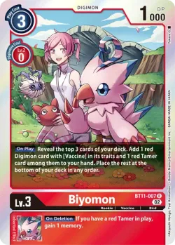 Biyomon — Winter Holiday Event 2024 #BT11-007 · Digimon