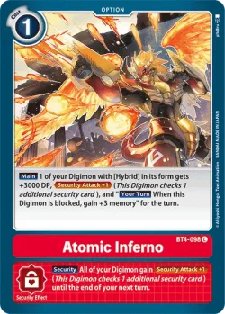 Atomic Inferno 「BT4-098」「EN」