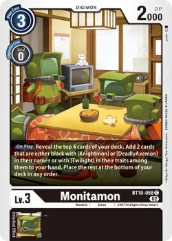 Monitamon — LM-04: Limited Card Pack Torrid Weiss #BT10-058 · Digimon