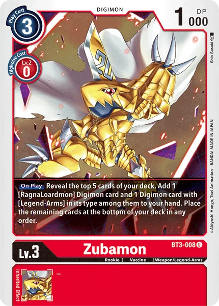 Zubamon 「BT3-008」「EN」
