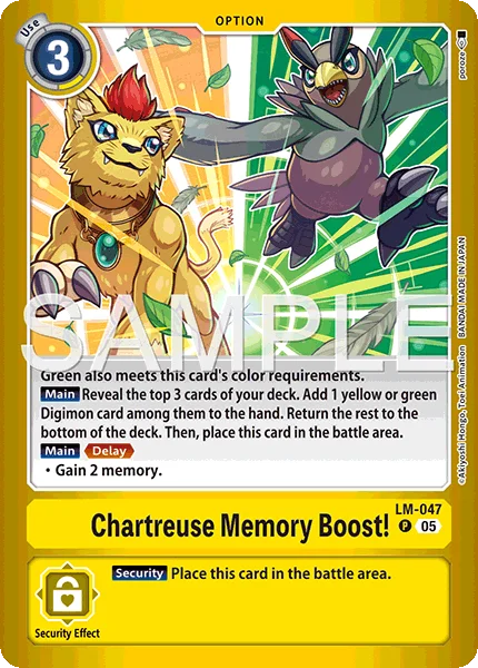Chartreuse Memory Boost! 「LM-047」「EN」