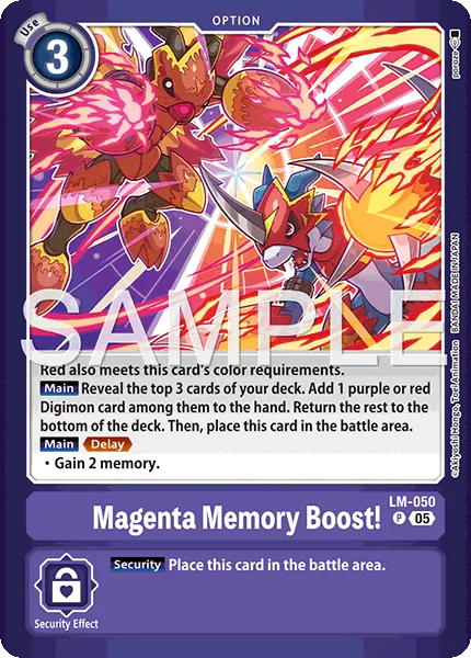 Magenta Memory Boost! 「LM-050」「EN」