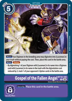 Gospel of the Fallen Angel 「BT18-100」「EN」
